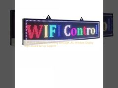 Papan Tanda Jendela LED Pesan Bergulir Kecerahan 6000mcd Mendukung Winxp