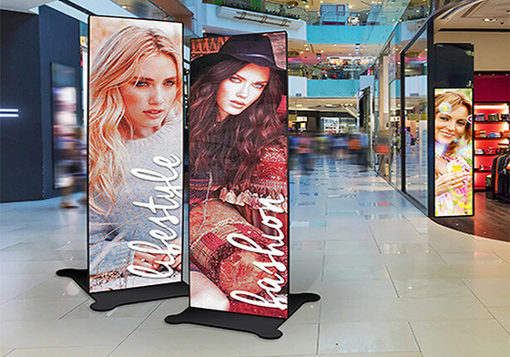 Standing Screen LED Poster Display P2.5mm RGB 640X1920 Papan Iklan