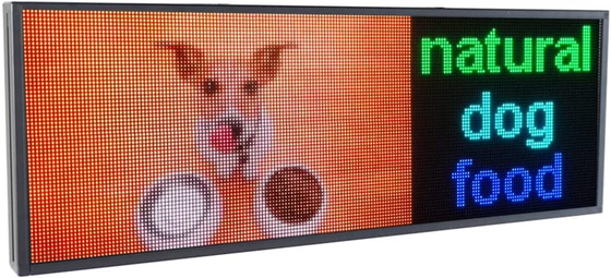 Teks Grafik Menampilkan Tanda Jendela LED Luar Ruangan Digital P5 RGB