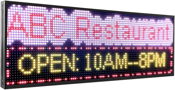 Restoran Supermarket Papan Iklan Digital Luar Ruangan P10 Dapat Diprogram