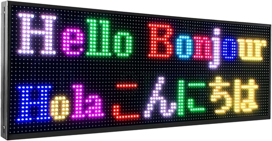 Tanda-tanda Programmable LED Digital Luar Ruangan P10 RGB Penuh Warna Untuk Gambar Teks