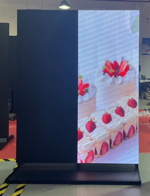 P3 Indoor Advertising Player LED Poster Stand Dengan Koneksi WIFI HDMI