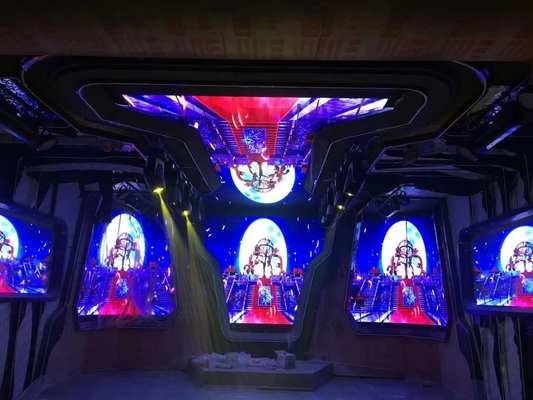Layar LED Club P2 RGB, Dekorasi Bioskop Dinding Latar Belakang LED Digital