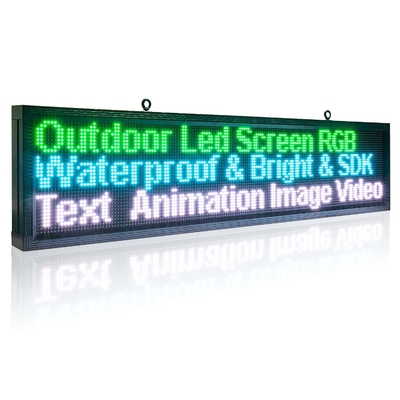 P10RGB Outdoor LED Monument Signs, Papan Iklan LED Untuk Toko Eceran