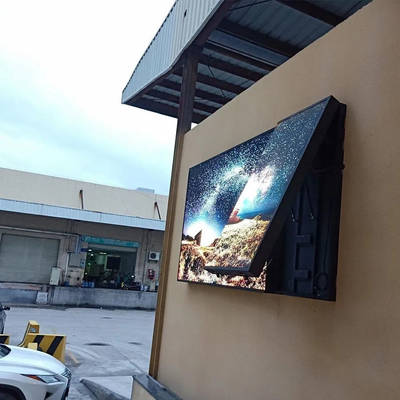 Koneksi Nirkabel P4RGB Outdoor LED Advertising Screen Front Opening Cabinet
