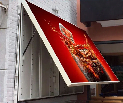 Layar LED Layanan Depan Kecerahan 6000nits, Tanda Digital Luar Ruang P8RGB