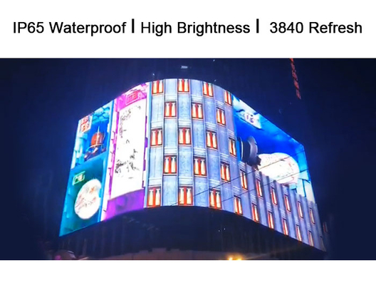 P15.26 Layar Panggangan Luar Ruangan, Layar Iklan LED Transparan IP65