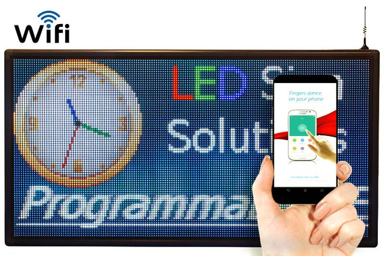 Tanda LED Penuh Warna P6RGB, Papan Tanda Iklan Digital Dukungan WiFi