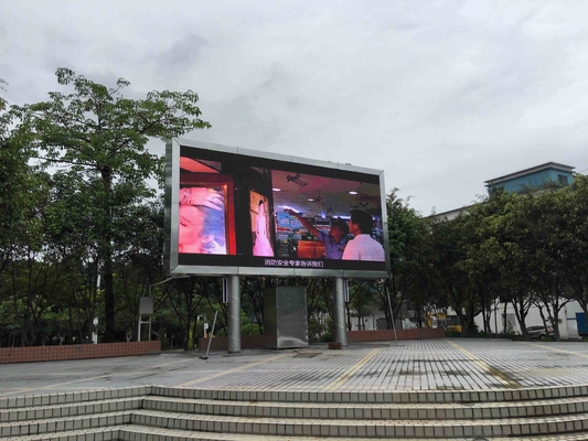 High Definition ROHS PSE Layar LED Tetap Luar Ruangan Dengan Layanan belakang