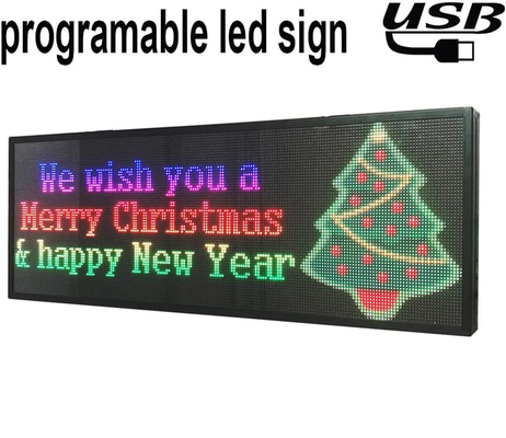 Waterproof Programmable Outdoor Led Elektronik Tanda Kecerahan Tinggi