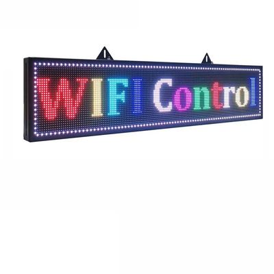 6000mcd Brightness Scrolling Message LED Window Display Signs Board Dukungan Winxp