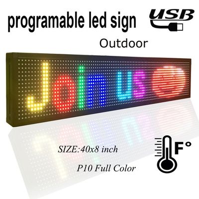 SMD3535 Papan Tampilan Teks Led Penuh Warna 16 * 160cm Tampilan Pesan Jendela Mobil