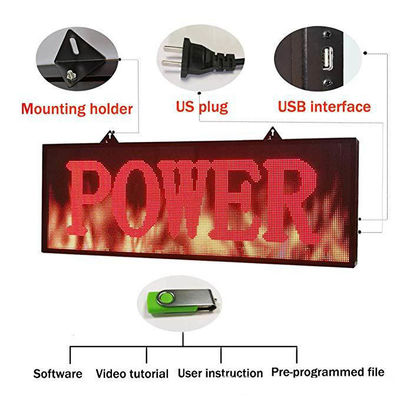 Indoor SMD Scrolling Full Color LED Display Board 30W Untuk Jendela Toko