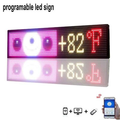 Pesan Taksi USB P5 Nirkabel LED Tampilan Jendela Tanda RGB Penuh Warna Dapat Diprogram