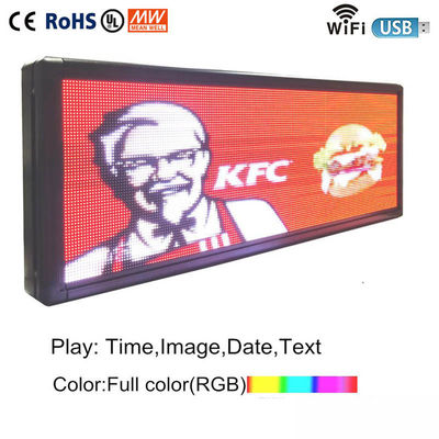 P5 RGB LED Scrolling Display Luar Ruangan Penuh Warna 6000mcd Brightnessd