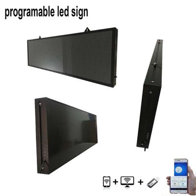 P10 USB Programmable LED Window Display Signs 220V Indoor Led Signs Untuk Bisnis