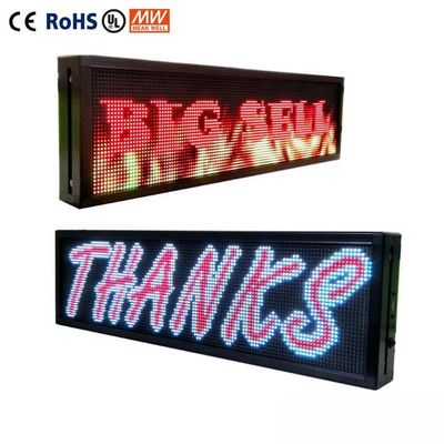 SMD3535 Programmable Outdoor Wifi LED Sign 5000mcd led sign untuk jendela mobil