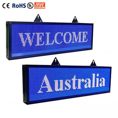 SMD3535 Programmable Outdoor Wifi LED Sign 5000mcd led sign untuk jendela mobil