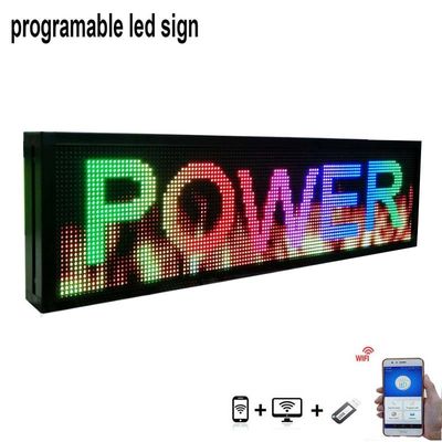 P10 P5 RGB Full Color LED Window Display Signs Untuk Periklanan Toko Windows