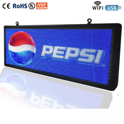 Papan Tanda Tampilan Jendela LED Bergulir yang Dapat Diprogram P5MM Penuh Warna