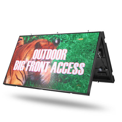Aluminium 110V Full Color LED Signs, LED Pylon Signs Adjustable 15 Tingkat Kecerahan