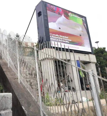 IP65 Waterproof Outdoor Fixed LED Display P10 Untuk Pusat Komersial