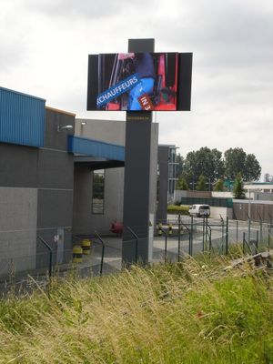P10 IP67 Layar LED Akses Depan, Tanda Iklan LED Luar Ruangan CE