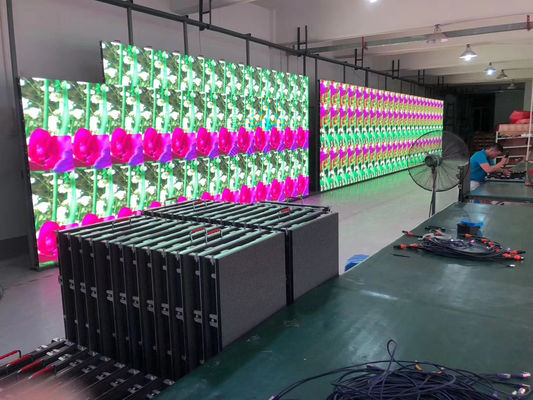 160 * 320mm Layar LED P4 Iklan Luar Ruangan Tampilan Layar LED SMD2525