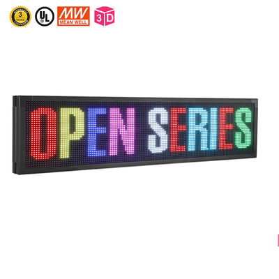 7 Warna Tanda LED Bergulir yang Dapat Diprogram 10mm Wifi Tanda LED yang Dapat Diprogram