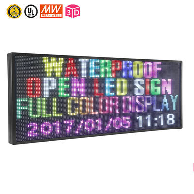 RGB P10 LED Scrolling Message Board 6500 Nits Untuk Windows
