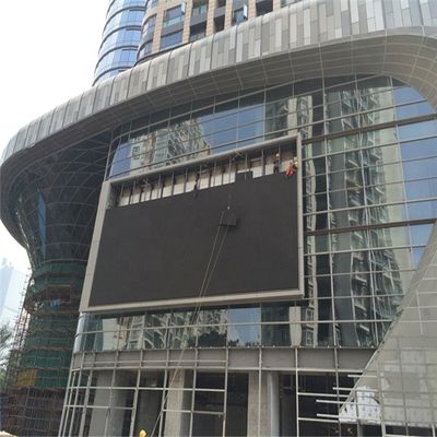 Kabinet besi 1024x1024mm Led Wall Outdoor Display 14400 Piksel Fisik