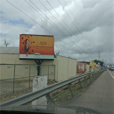 SMD 3535 Iklan Luar Ruangan LED Screen Pitch 8mm Kecerahan debugging tinggi