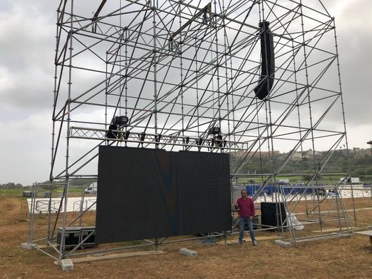 Layar LED Resolusi Tinggi 64x64dots P2.5mm Untuk Iklan
