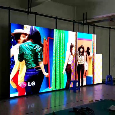 Layar LED Penyewaan Dalam Ruangan Tetap P3.91 P4 P4.81 Resolusi 128x128dots