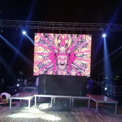 Layar LED Penyewaan Luar Ruangan Penuh Warna, Penyewaan Layar Led Ponsel P6mmmm