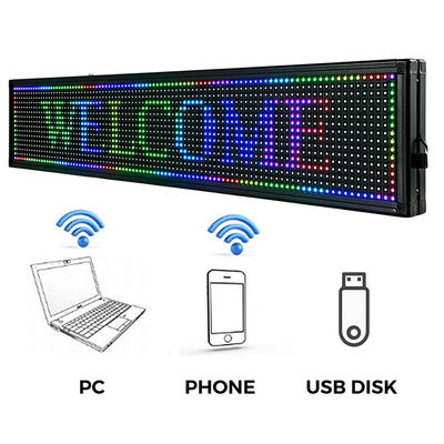 Papan Pesan LED HD P3 RGB WiFi yang dapat diprogram