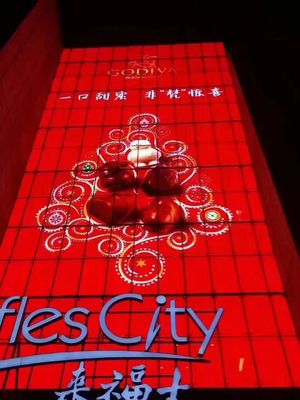 Pencahayaan depan LED Lihat Melalui Layar P3.91