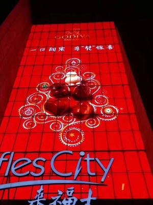 Lampu Depan Led Lihat Melalui Layar P3.91 Tampilan Transparan Untuk Pertunjukan Video