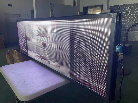 Video Papan Tanda LED yang Dapat Diprogram Instalasi Jendela P10 600w