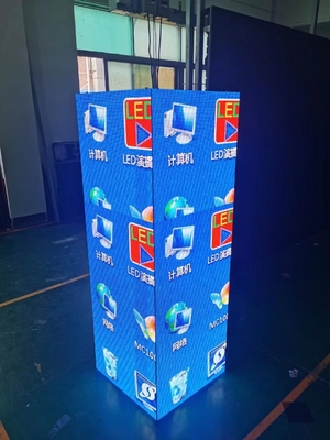 P3.91 Tampilan LED Tetap Luar Ruangan 500x500 Papan Iklan Kabinet