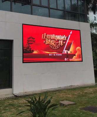 Kabinet Aluminium Layar LED Tetap Luar Ruangan Tampilan Iklan Hemat Energi