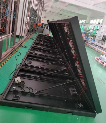 kabin besi Tampilan LED Akses Depan Layar Iklan Luar Ruangan P8 RGB
