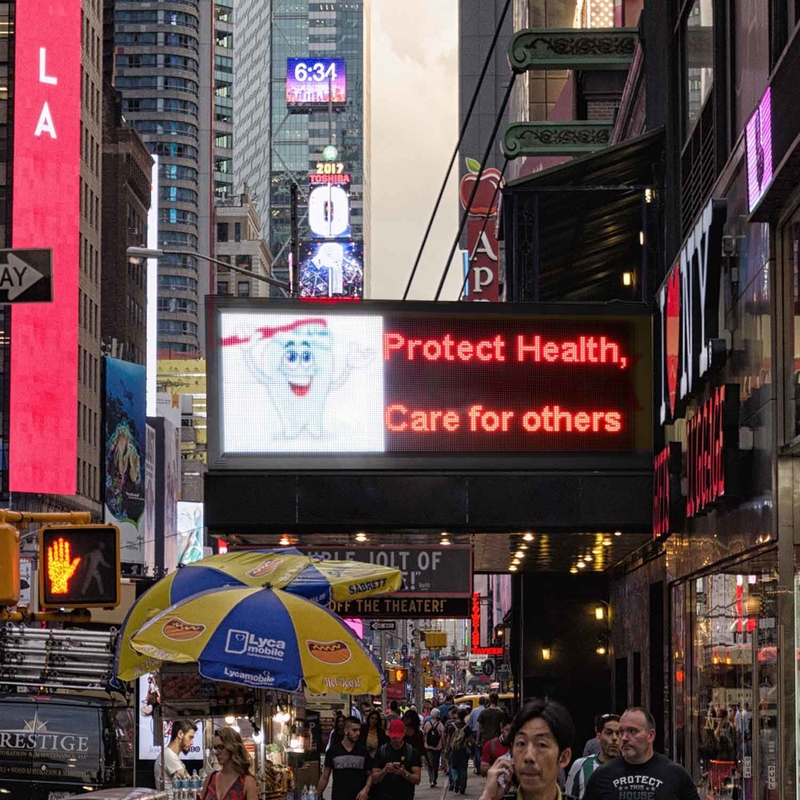 Iklan Video Luar Ruangan P5 RGB Monument LED Signs Untuk Restoran Toko