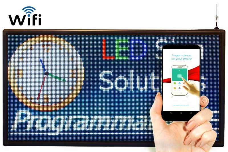 Tanda LED Penuh Warna P6RGB, Papan Tanda Iklan Digital Dukungan WiFi