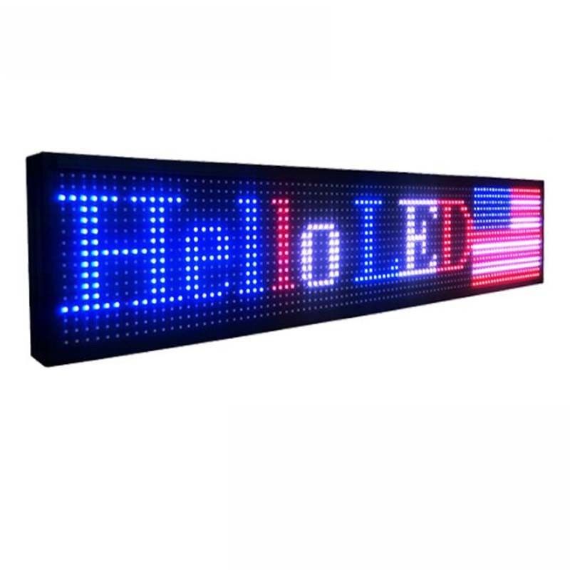 P10 Resolusi Tinggi LED Window Display Signs 16 * 192cm Untuk Promosi Pusat Perbelanjaan Toko
