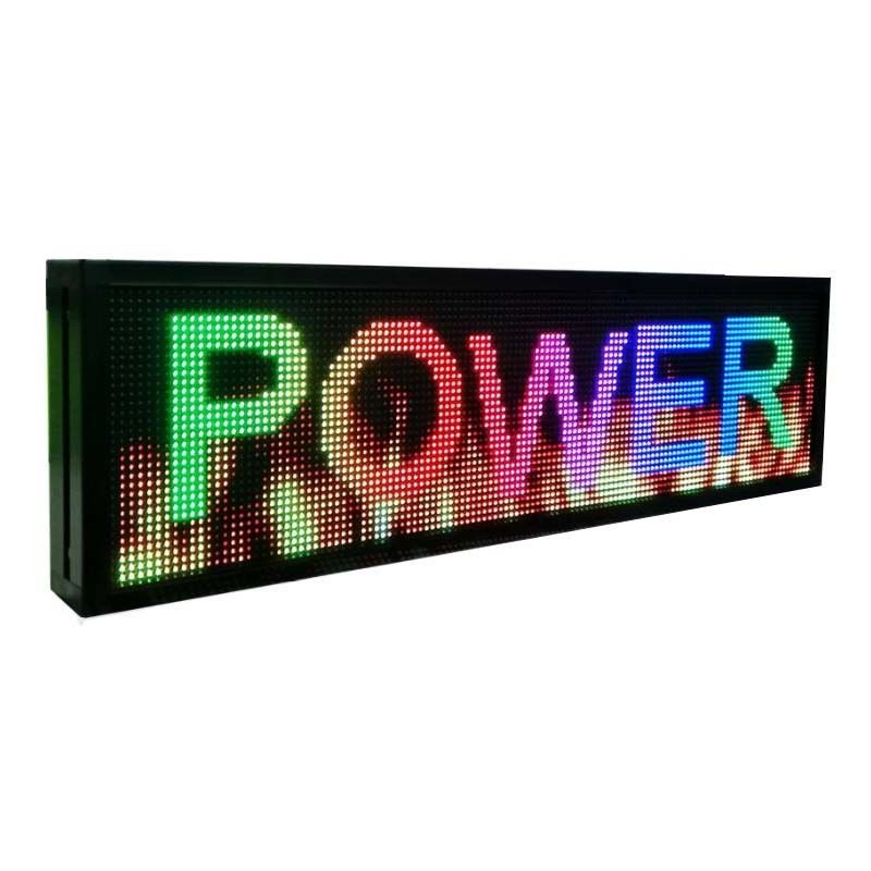 Indoor SMD Scrolling Full Color LED Display Board 30W Untuk Jendela Toko