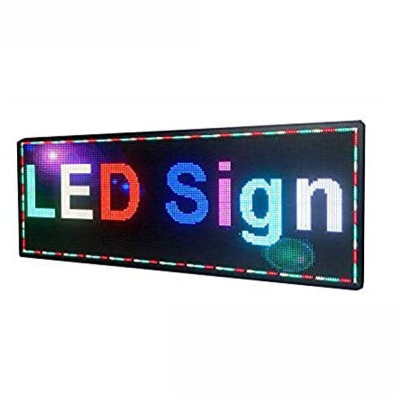 Scrolling Auto Rear LED Window Display Sign Full Color Programmable RS232 control