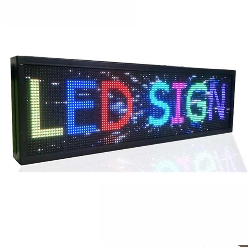 P10 USB Programmable LED Window Display Signs 220V Indoor Led Signs Untuk Bisnis