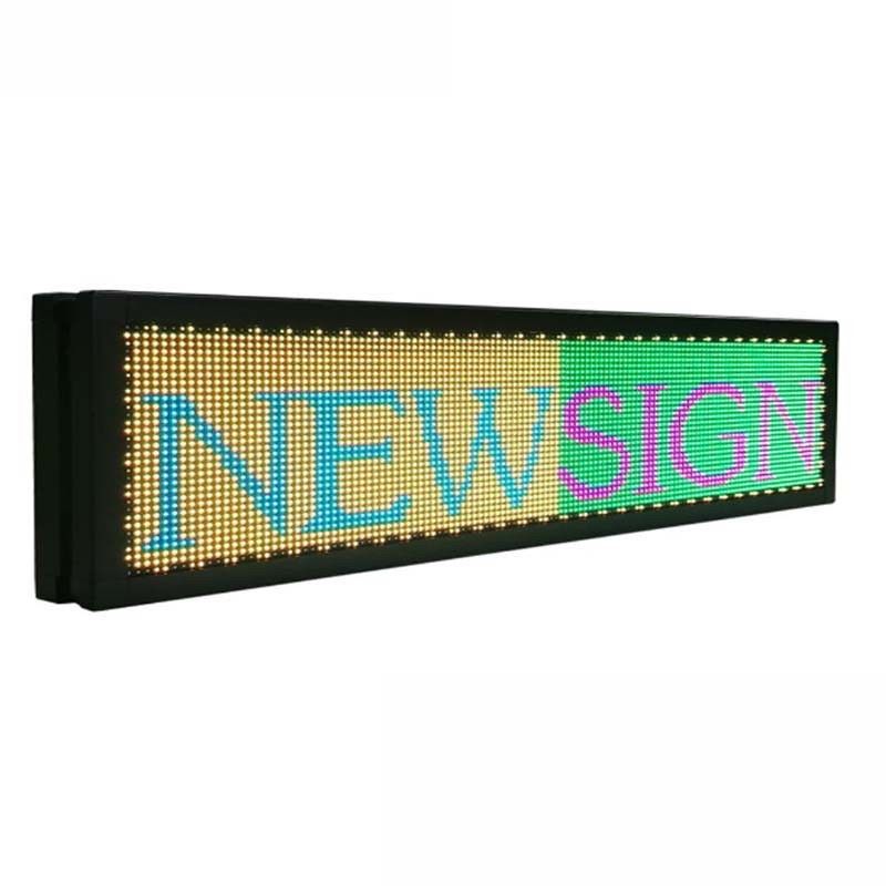 Pesan Taksi USB P5 Nirkabel LED Tampilan Jendela Tanda RGB Penuh Warna Dapat Diprogram
