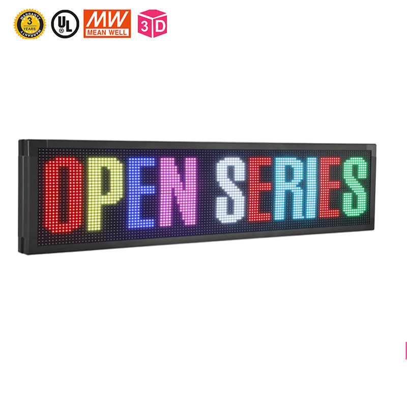 7 Warna Tanda LED Bergulir yang Dapat Diprogram 10mm Wifi Tanda LED yang Dapat Diprogram